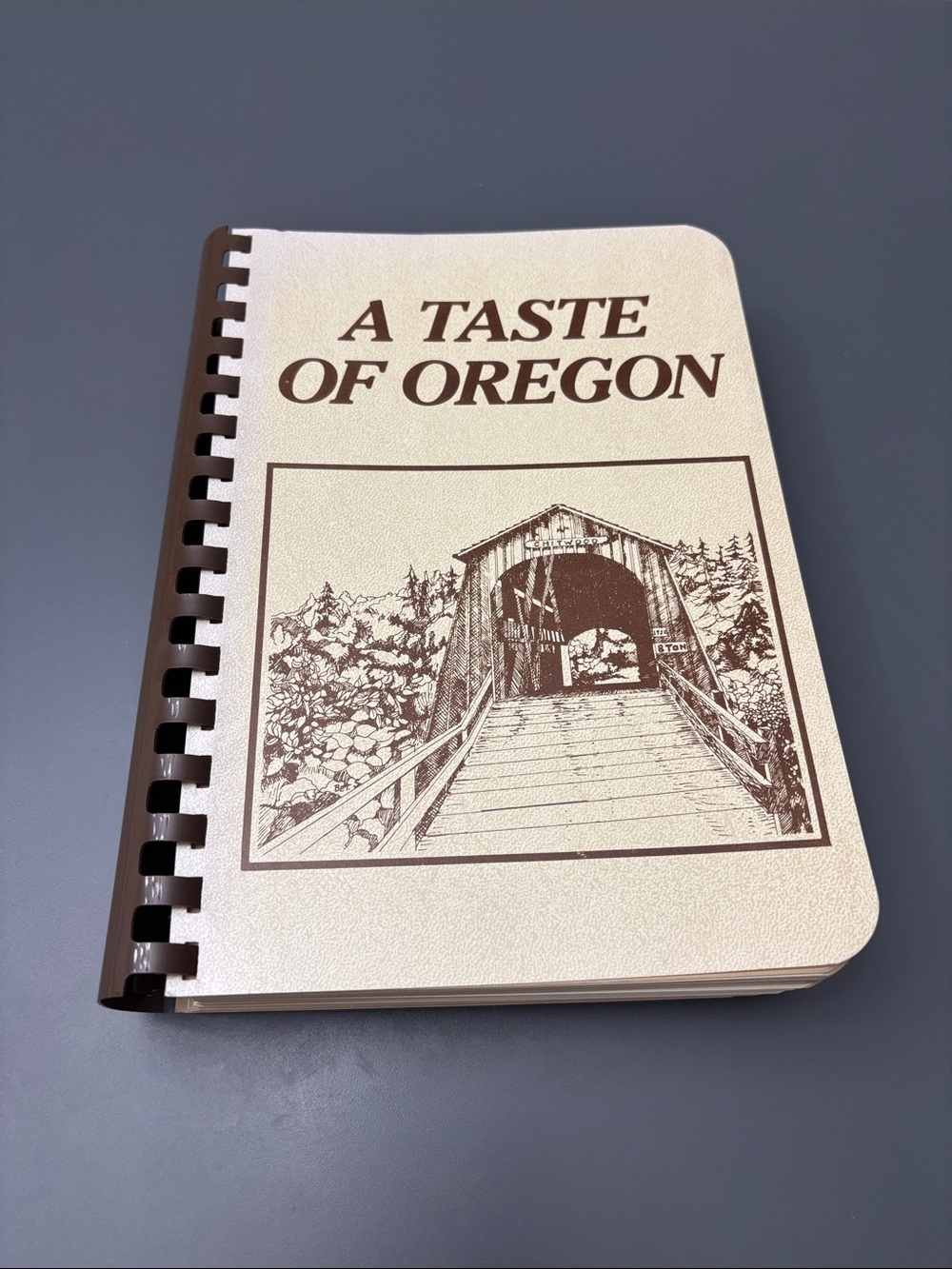 VTG Spiral Bound Cookbook A TASTE OF OREGON Recipes Junior League 1980 excellent